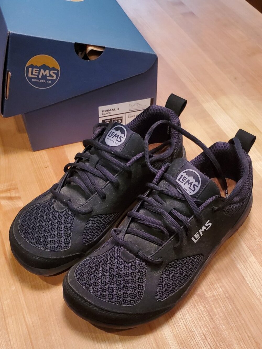 LEMS Primal 3 Unisex Barefoot Shoes Black Asphalt Men's Size 7, Women's 8.5M - Picture 2 of 6